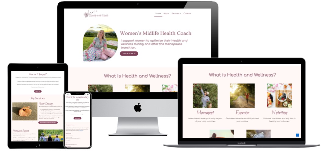 Websites for health and wellness coaches Webwise Digital Website Design Brisbane