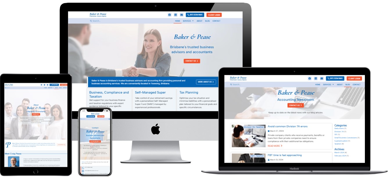 Web Design - Accountant - Toowong - Brisbane - Queensland