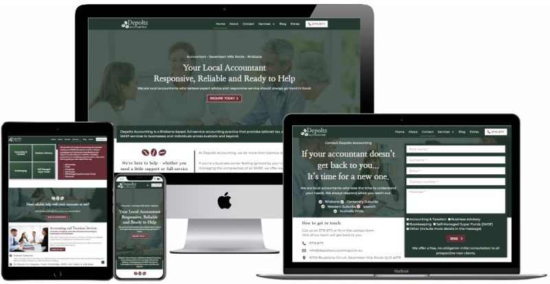 Web Design - Accountant - Brisbane's Western Suburbs - Queensland - Australia